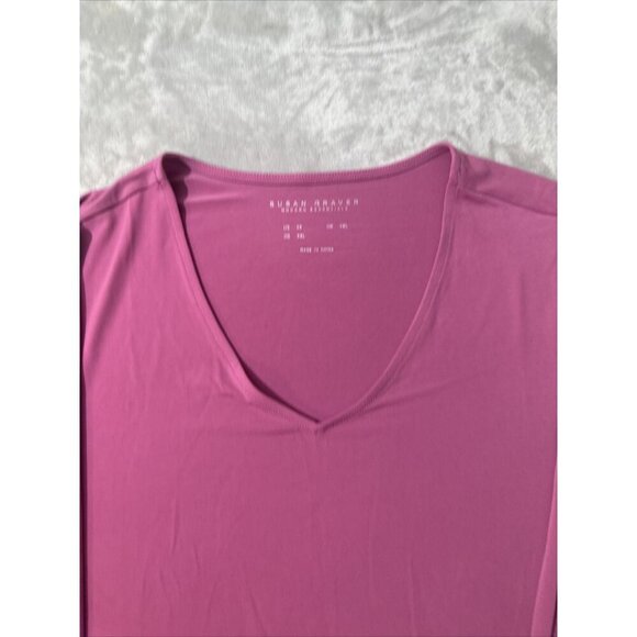 Women’s Susan Graver Modern Essential Blouse Pink Plus Size 3X - Picture 2 of 11